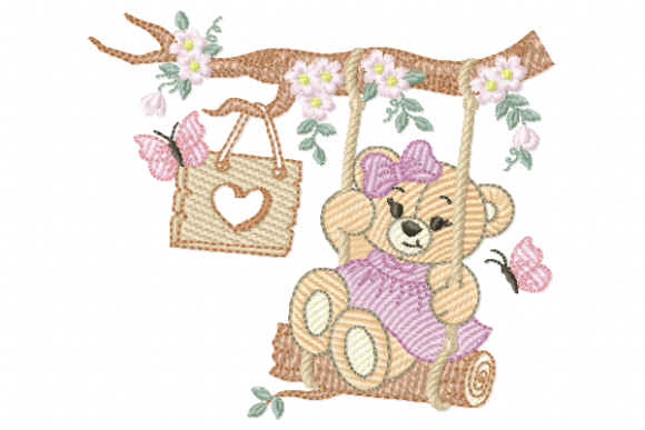 Baby Bear Girl Embroidery Review