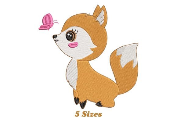 Cute Fox with Butterfly Embroidery Review