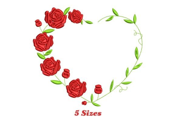 Elegant Heart Shaped Roses Embroidery Review