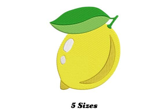 Fresh Lemon Fruit Embroidery Design Review