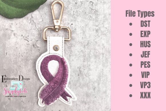 Fringe Awareness Ribbon ITH Key Fob Review