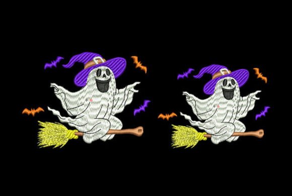 Funny Ghost Halloween Embroidery Design