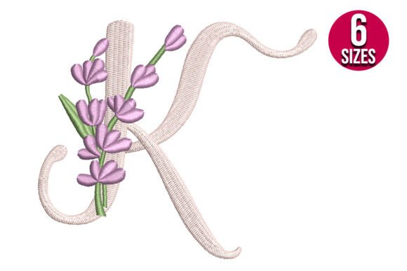 Lavender Font Letter K Embroidery Review
