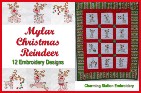 Mylar Christmas Reindeer Embroidery Review