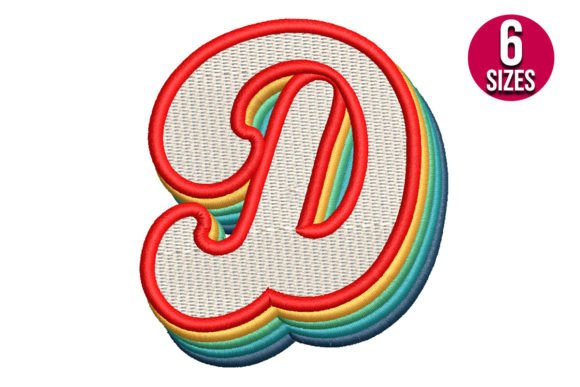 Retro Alphabet Letter D Embroidery Review