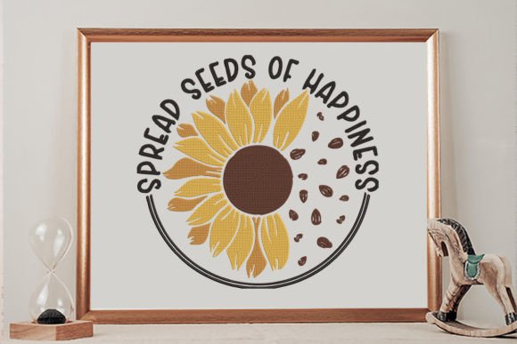Spread Seeds of Happiness Embroidery