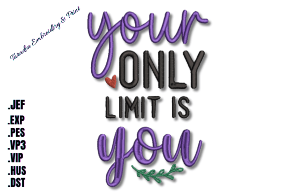 Your Only Limit is You Embroidery Review